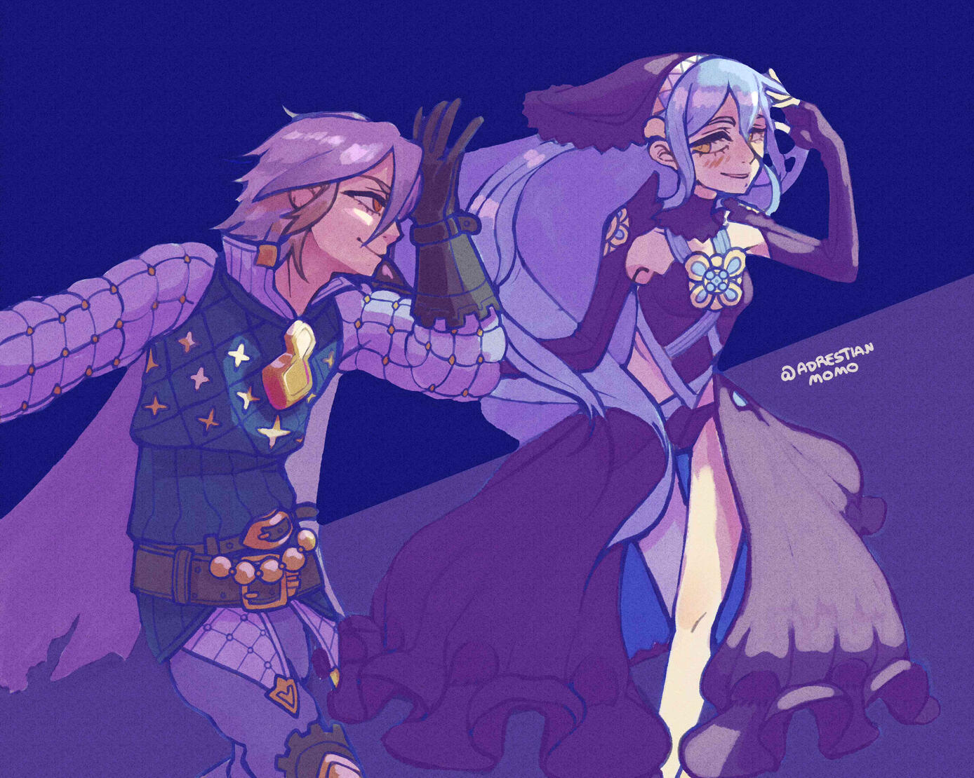 Fire Emblem - Azura & Laslow - Full Body 2 Characters