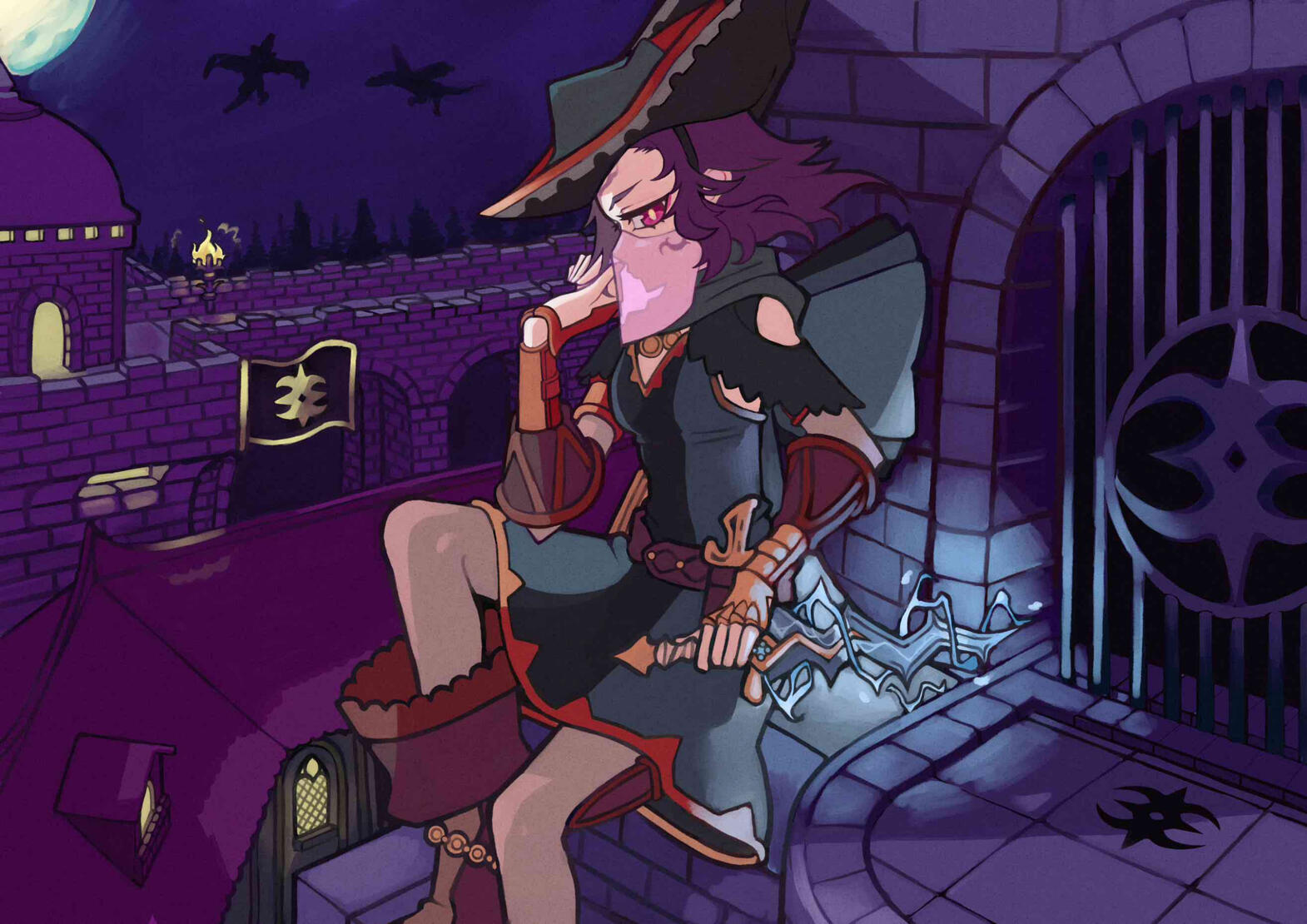 Fire Emblem - Adventurer Nyx - Fullbody + Backround